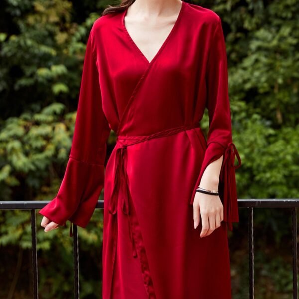 Suspended Sleeping Dress Feather Morning Robe